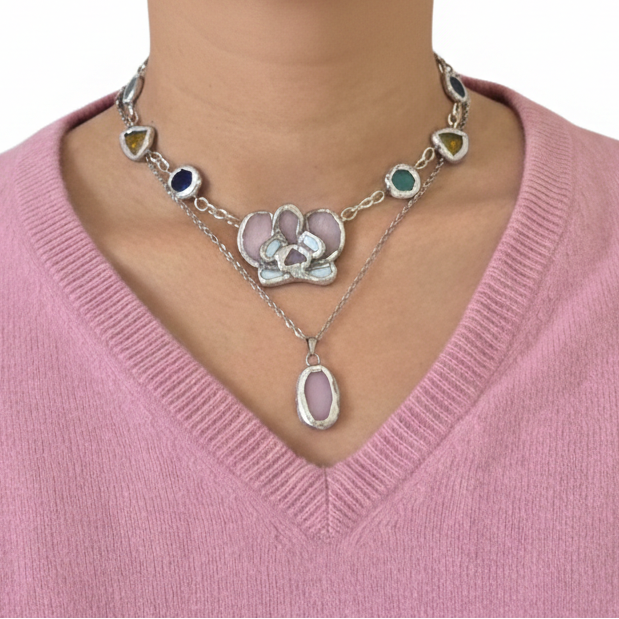 The Stained Glass Orchid Duo